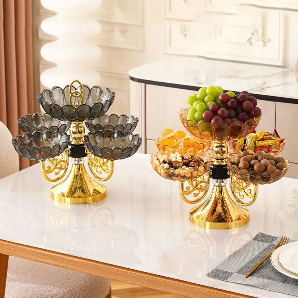 5-Tier Rotating Fruit & Dessert Stand – European Style Tray