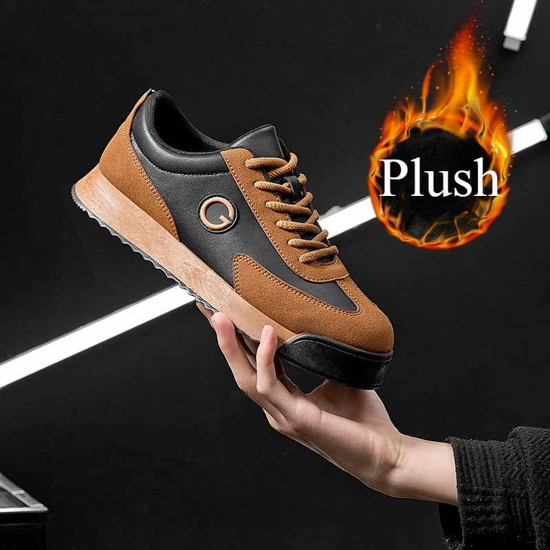LEDP Retro Platform Sneakers – Men's Casual Sport Shoes