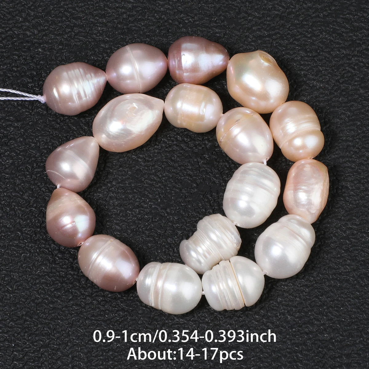 Natural Freshwater Pearl Loose Beads – Pink White Purple Rice Shape